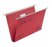 Rexel Crystalfile Classic Foolscap Suspension File Manilla 30mm Red (Pack 50) 70622 DD