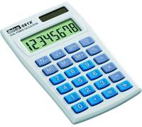 Rexel Ibico 081X Pocket Calculator LCD Display (White/Blue)