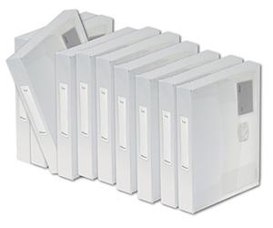 Rexel Ice A4 Plus Document Box Files, 25 mm - Pack of 10, White
