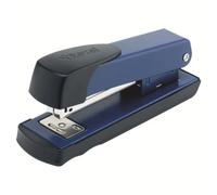 Rexel Meteor Half Strip Stapler, 20 Sheet Capacity, Uses 24/6 and 26/6 Staples, Metal Body, Blue, 2100020