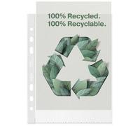 Rexel Multi Punched Recycled Pocket Polypropylene A5 70 Micron Top Ope