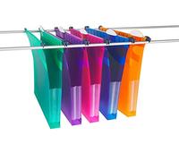 Rexel Multifile Extra 2102574 Pack of 10 Suspension Files 30mm/200 Sheets Assorted Colours Polypropylene (Assorted) Foolcap Not A4