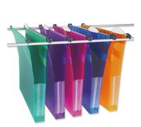 Rexel Multifile Extra Suspension File Polypropylene V-base 30mm A4 Assorted Ref 2102573 [Pack 10]