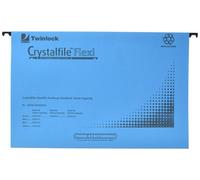 ACCO REXEL Suspension File Crystalfile Flexi – Manilla Foolscap 15mm V Base Blue Pack 50
