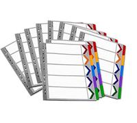 Rexel Mylar 5 Part Divider - White (Pack of 50)