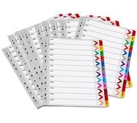 Rexel Mylar A4 January-December Reinforced Index - White (Pack of 10)