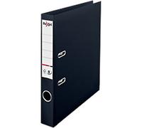 Rexel No.1 Choices Narrow Lever Arch File A4 52 mm Black 2 Rings 2115506 Polypropylene Smooth Portrait