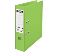 Rexel No.1 Choices Wide Lever Arch File A4 72 mm Green 2 Rings 2115505 Polypropylene Smooth Portrait