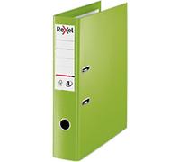 Rexel No.1 Choices Wide Lever Arch File A4, Foolscap 72 mm Green 2 Rings 2115514 Polypropylene Smooth Portrait