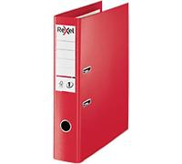 Rexel No.1 Choices Wide Lever Arch File A4, Foolscap 72 mm Red 2 Rings 2115513 Polypropylene Smooth Portrait