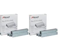 Rexel No.23/10 mm Heavy Duty Staples, For Stapling up to 60 Sheets, Use with Heavy Duty Staplers, Box of 1000, 2101212 (Pack of 2)