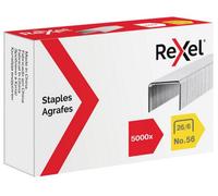 Rexel No.56 26/6 Staples For Standard Staplers, For Stapling Upto 20 Sheets, Use With Desktop Staplers And Pliers, 5000 Count