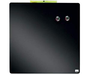Rexel Nobo Mini Magnetic Whiteboard Coloured Tile, Frameless, Dry Wipe, Easy Clean, Wall Mountable, Home/Office, 360 x 360 mm, Black, 1903774