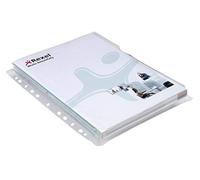 Rexel Nyrex A4 Plastic Punched Pocket Wallets with CD & Business Card Holders, Heavy Duty, Pack of 5, 2001016