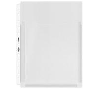 Rexel A4 Plastic Twin Pocket Wallets, Extra Capacity, Top Opening, Pack of 5