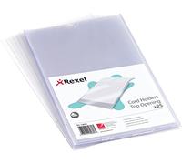 Rexel Nyrex Card Holders A5 Clear (25 Pack)