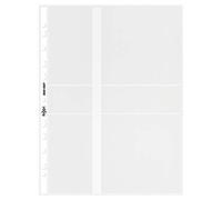 Rexel Nyrex CD Pocket Multi-punched with Label Sections for 2 CDs A4 Clear Ref 2001007 [Pack of 5]