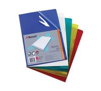 Rexel Nyrex Folder Cut Flush A4 Assorted [Pack 25] - 12161AS