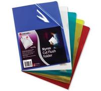 Rexel Nyrex Cut Flush Folder Polypropylene A4 110 Micron Yellow (Pack 25) 12161YE