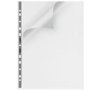 Rexel Nyrex Premium A4 Punched Pocket With Grey Spine, Clear, Top & Left Opening, Pack Of 25, 13682,90 Micron