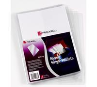 Rexel Nyrex Single Wallets A4 Clear (25)