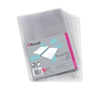 Rexel Nyrex Twin Wallet A4 Clear (25 Pack)