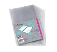 Rexel Nyrex Twin Wallet A4 Clear (Pack of 25) 12195