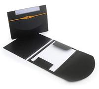 Rexel Optima Polypropylene Flap Folder - Pack of 3, Black
