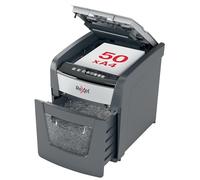 Rexel Optimum Auto Feed+ 50 Sheet Automatic Cross Cut Paper Shredder, P-4 Security, Home/Home Office, 20 Litre Removable Bin, 2020050X, Black