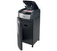 Rexel Optimum Auto Feed+ 600 Sheet Automatic Micro Cut Paper Shredder, P-5 Security, 110 Litre Removable Bin, Castor Wheels, 2020600M,Black