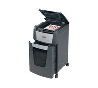 Rexel Optimum Auto Feed+ 300 Sheet Automatic Cross Cut Paper Shredder, P-4 Security, Small Office Use, 60 Litre Removable Bin, Castor Wheels, 2020300X, Black