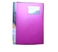 Rexel Pink Portable Filing Display Book with 16 Secure Pockets 32 Views/Single Folder