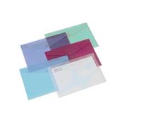 Rexel A4 Document Folder with Popper - Assorted Colours (6 Pack)