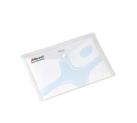 ACCO Rexel Popper Wallet A4, Durable Polypropylene, White, Pack of 5