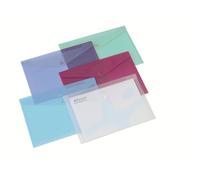 Rexel A4 Document Folder with Popper - Assorted Colours (6 Pack)
