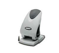 Rexel Precision 265 Heavy Duty 2 Hole Punch, 65 Sheet Capacity, Adjustable Paper Guide, Metal, Silver/Black, 2100982