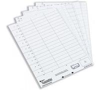 Rexel Printable Inserts for Rexel Suspension File Crystal Tabs, White, Crystalfile, Pack of 51, 78050