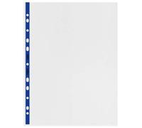 Rexel Quality A4 Punched Pockets with Blue Spine, Embossed, Pack of 25, 12233