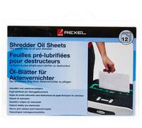 Rexel Shredder Oil Sheets, Pack Of 12, A5 Size, Shredder Maintenance, 2101948,blue