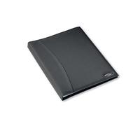 Rexel Soft Touch A4 Display and Presentation Folder Book, Smooth Leather, 24 Pockets - Black,Medium