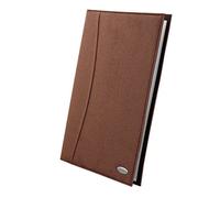 Rexel Soft Touch Display Book A4 Chocolate Suede (36 Pockets), Black