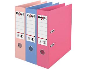 Rexel Solea Wide Lever Arch File A4 Assorted 2 Rings 2115711 PP (Polypropylene) Pack of 3