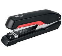 Rexel Supreme S17 Full Strip Stapler, 30 Sheet Capacity, Flat Clinch Stapling, Uses 24/6 and 26/6 Staples, Metal Body, Black/Red, 2115674