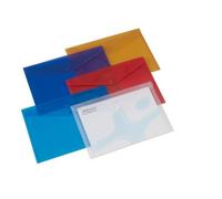 Rexel Ts-110092 A4 Popper Wallet, Pack Of 6,blue,orange,purple,red,white