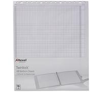 Rexel Twinlock Variform Multi-Ring Binder V8 Cash Refill Sheets 14 Columns , White (Pack of 75)
