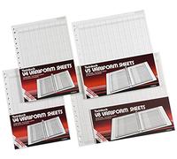 Rexel Twinlock Variform Multi-Ring Binder V8 Cash Refill Sheets Feint (Pack of 75)