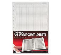 Rexel Twinlock Variform V4 Cash Refill Sheets 5 Columns (75 sheets)