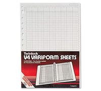 Rexel Twinlock Variform V4 Cash Refill Sheets 7 Columns (75 sheets)