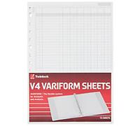 Rexel Variform V4 7-Column Cash Refill (75 Pack)