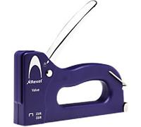 Rexel Value Staple Gun 2101210 Full Strip Blue 23/6, 23/8 Metal, Plastic